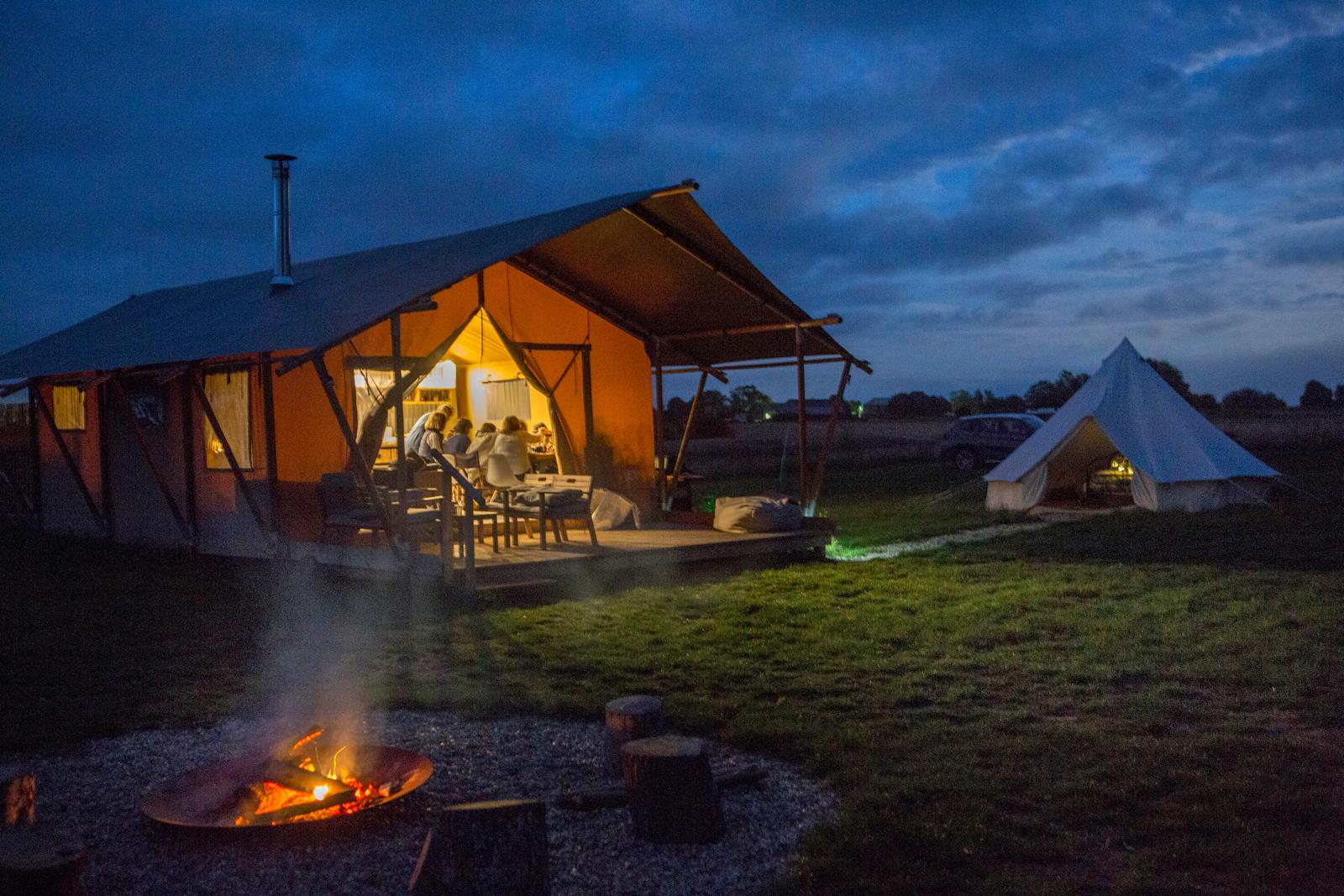 Wheatfields Night Shot With Fire Sept19 (C)